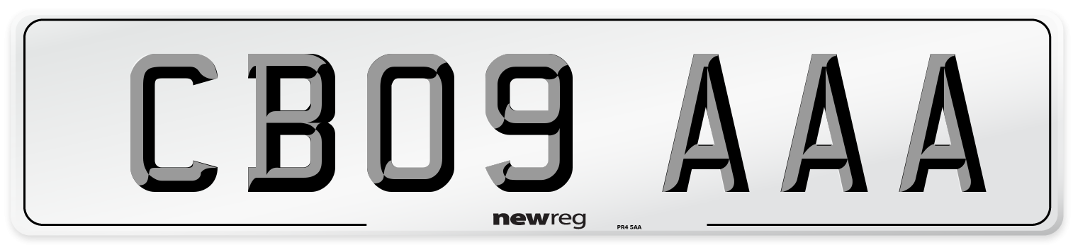 CB09 AAA Number Plate from New Reg
